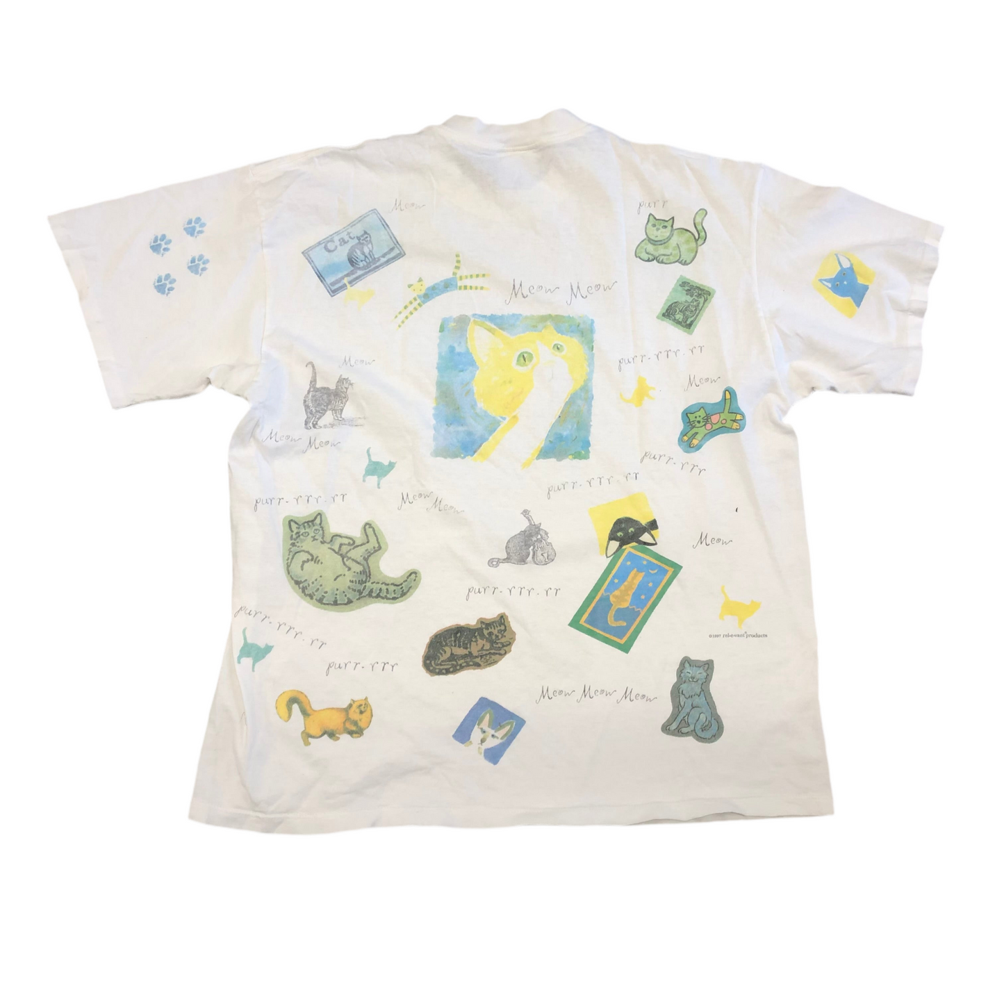 1997 Rel-e-vant Art Cat T-Shirt