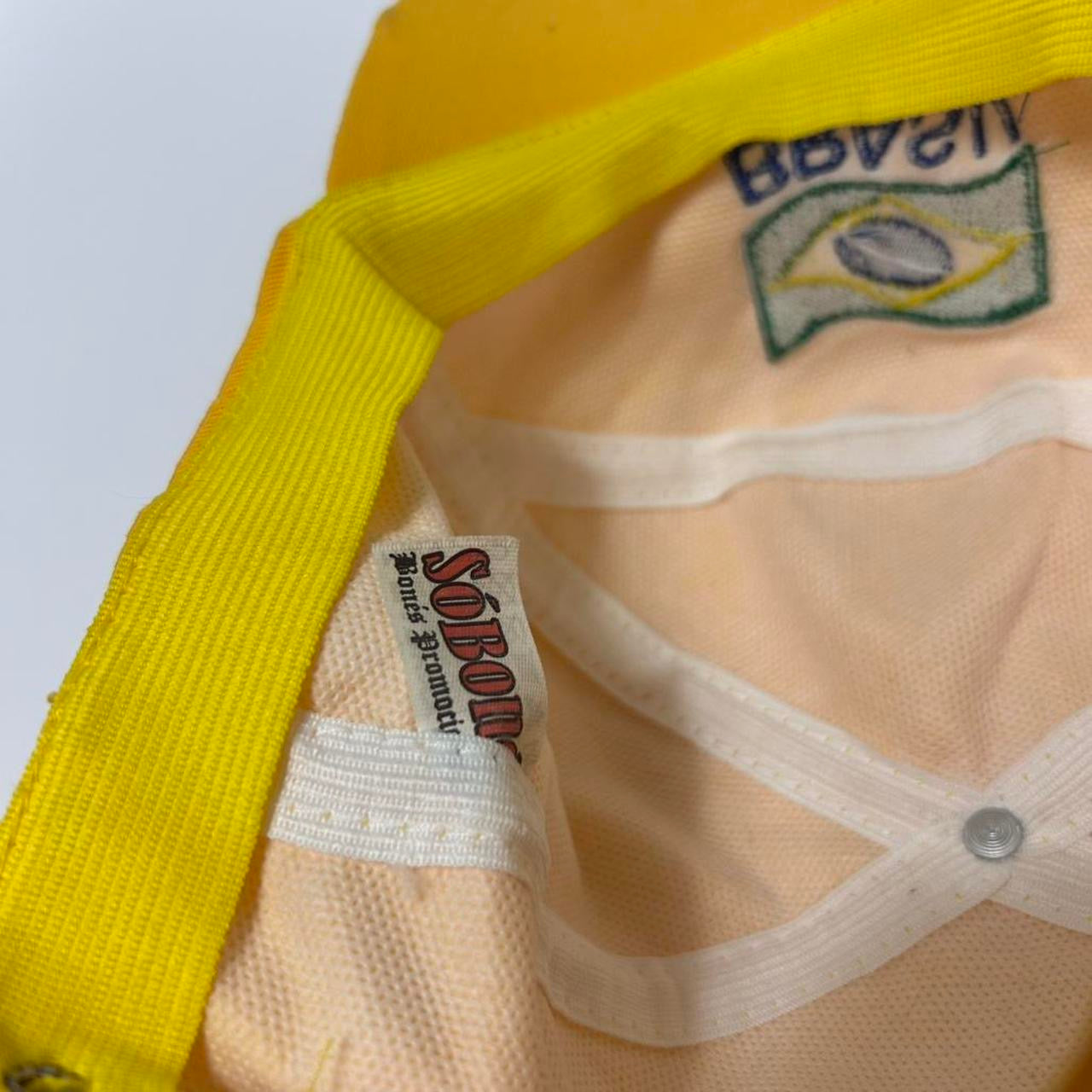 Vintage Brazil Flag Logo Embroidered Strapback hat