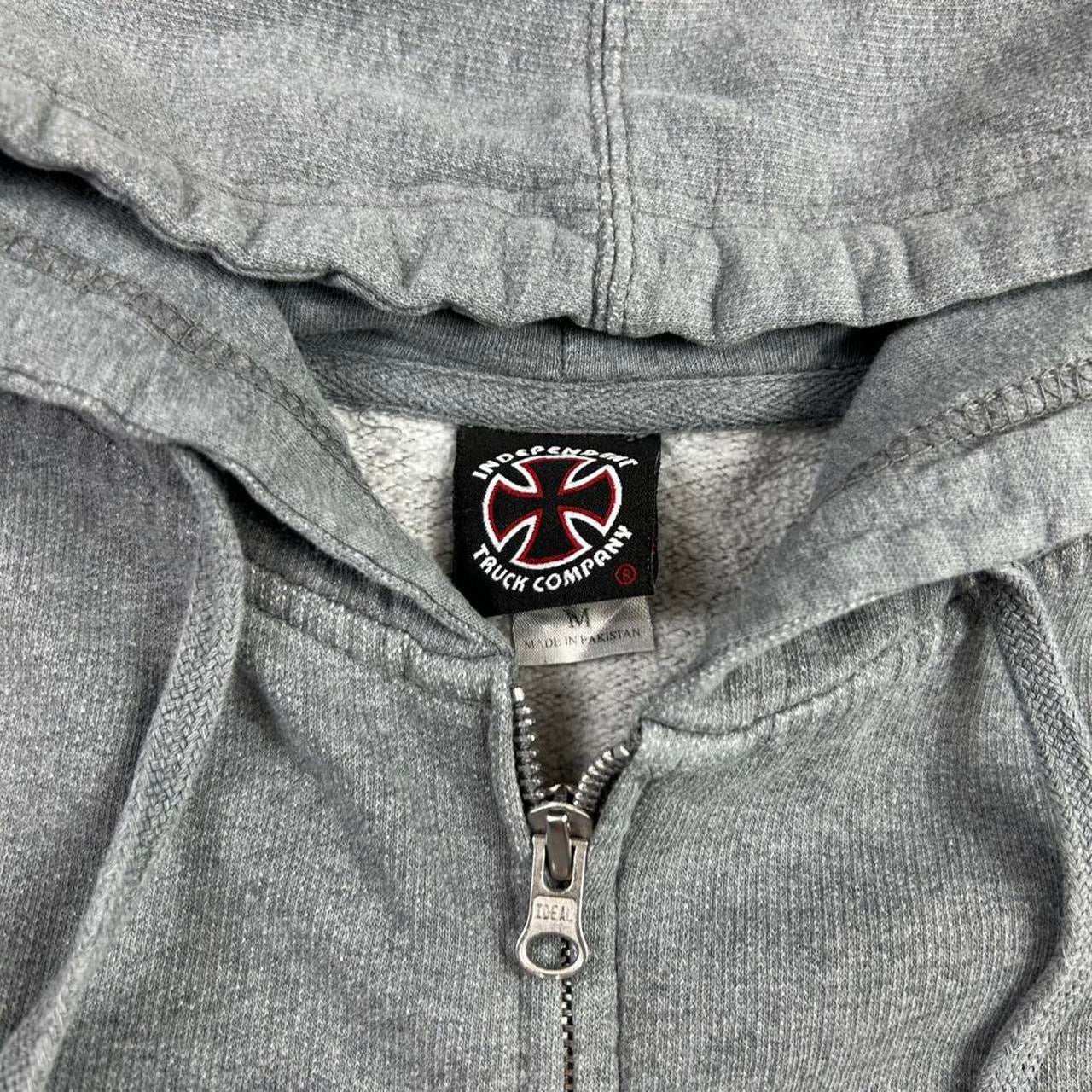 Vintage Independent Trucks Company Sleeve Hit Zip Up Hoodie