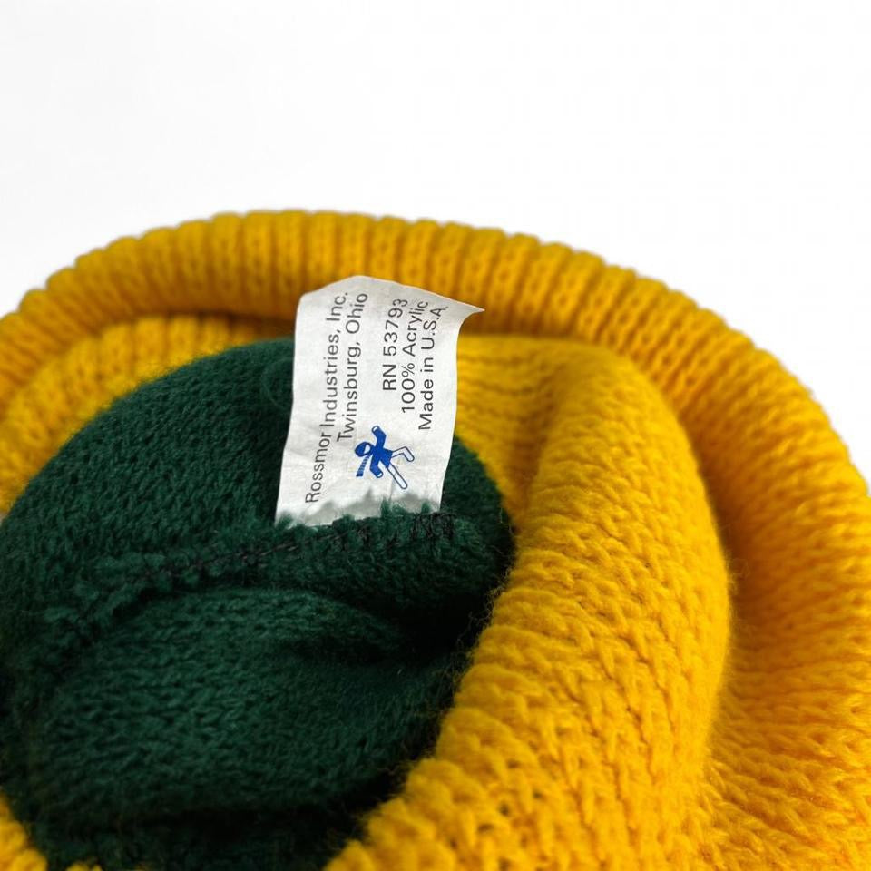 Vintage 90s Green Bay Packers NFL Knit Beanie