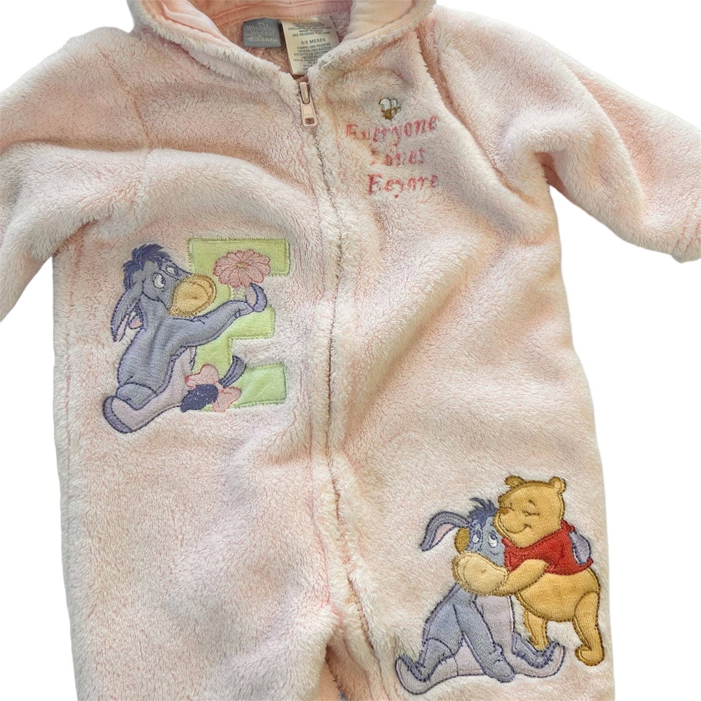 Winnie The Pooh Kids Sherpa Hooded Jumpsuit