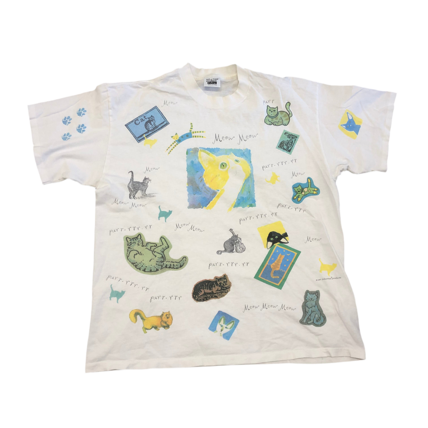 1997 Rel-e-vant Art Cat T-Shirt