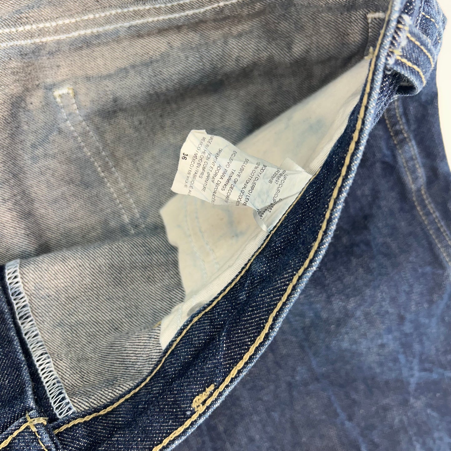 Y2k Dickies Men’s Carpenter Dark Wash Denim Baggy Shorts