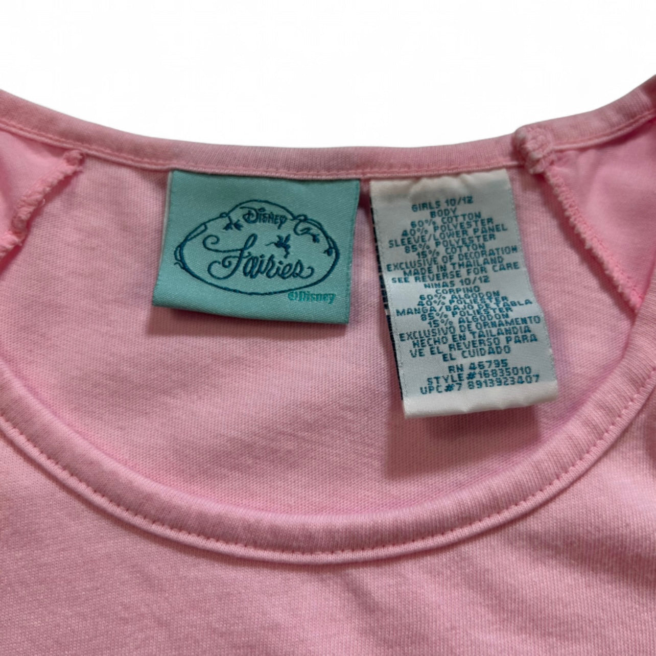 Vintage Tink Disney Fairies Girls T-Shirt 10/12Y