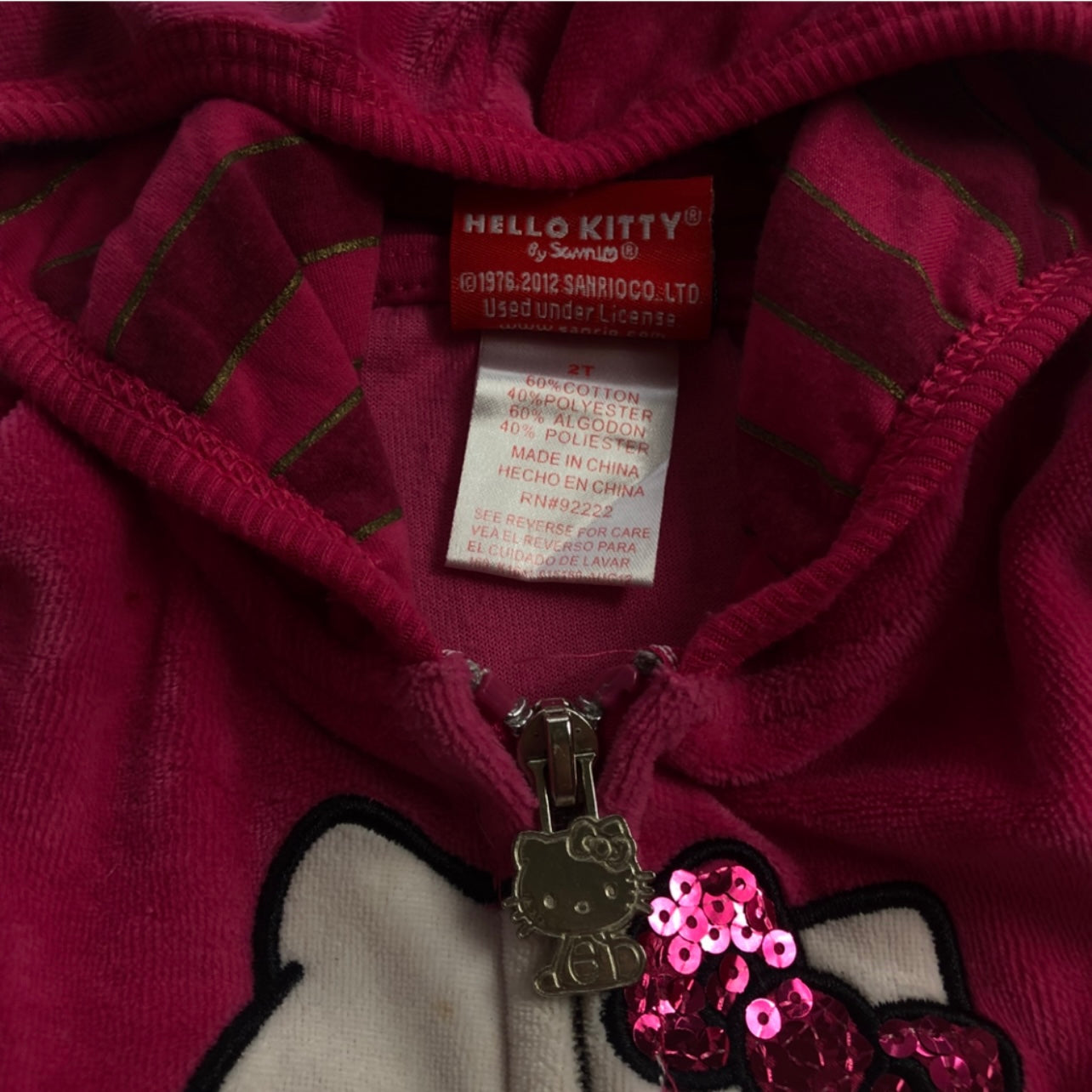 2012 Hello Kitty by Sanrio Girl Zip Up Hoodie Skirt