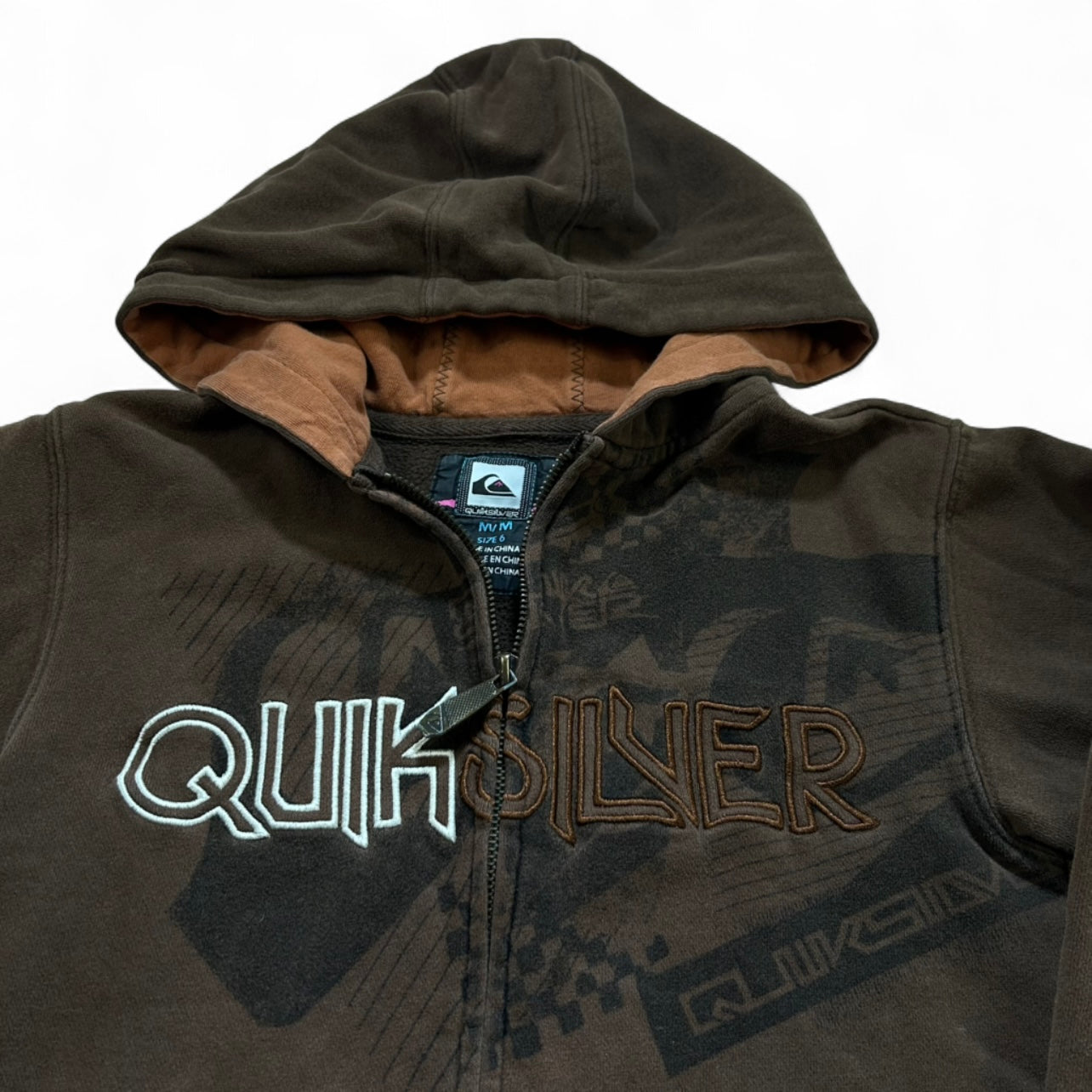 Y2k Quicksliver Surf Toddler Zip Up Hoodie 5/6Y