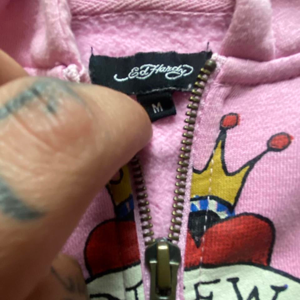 Y2k Ed Hardy Women’s Zip Up Hoodie