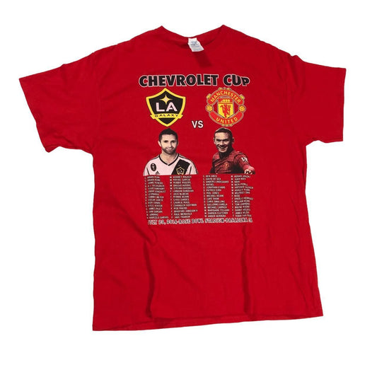 2014 Manchester United Vs LA Galaxy Chevrolet Cup T-Shirt