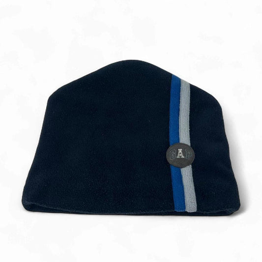 Vintage Gap Fleece Navy Stripe Skully Cap Beanie
