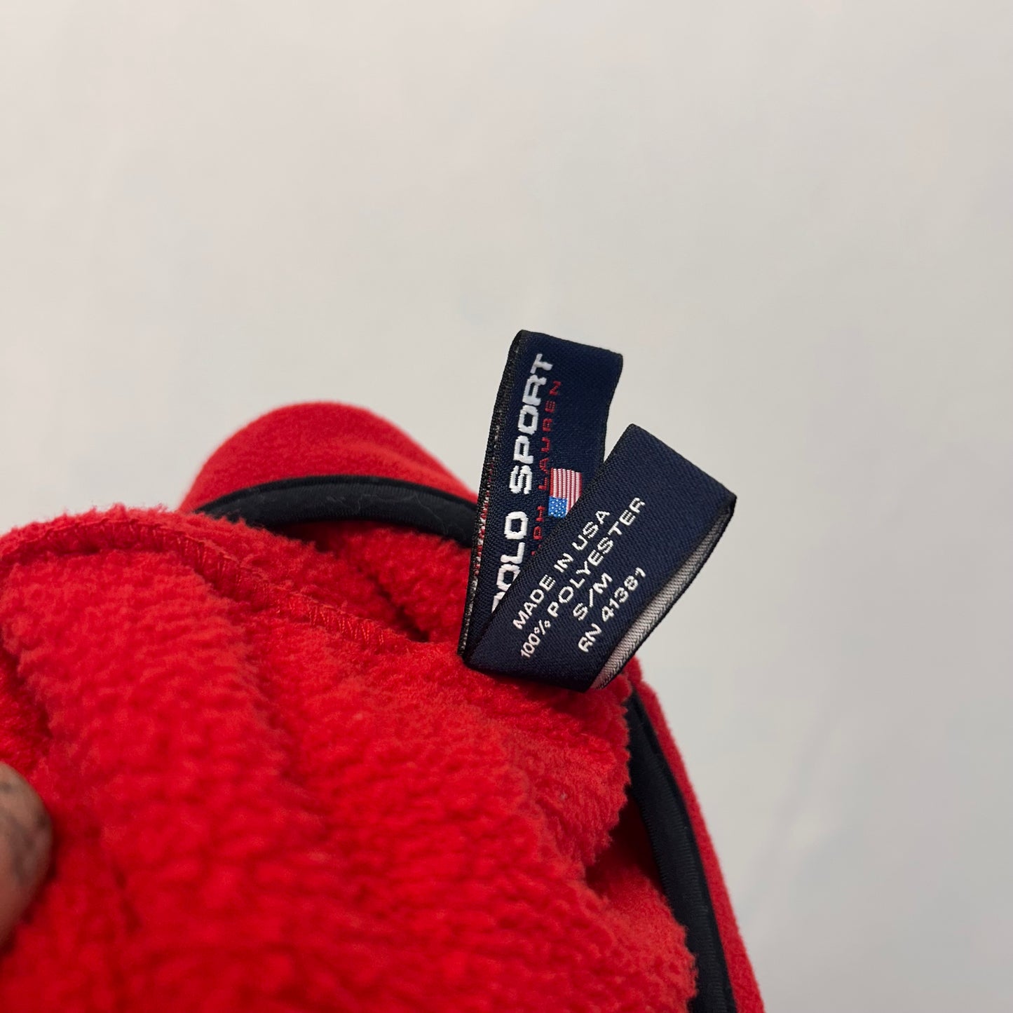 Vintage Polo Sport Ralph Lauren Fleece Beanie