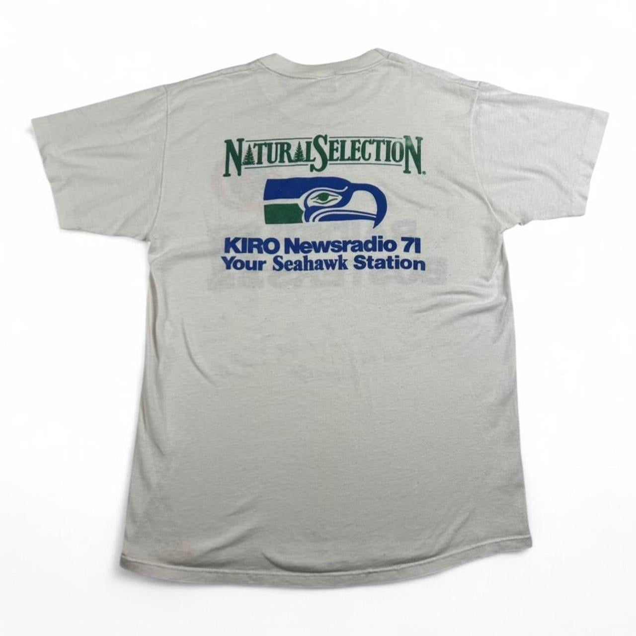 1985 Raider Busters Seattle Seahawks Natural Selection NFL T-Shirt