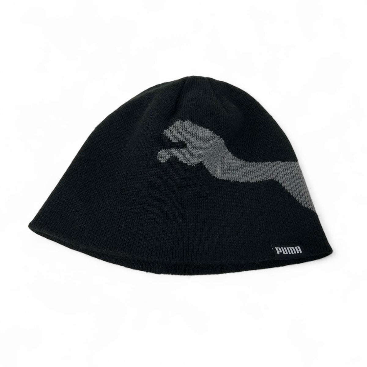 Y2K Puma Evercat Jumpcat 2.0 Logo Black Knit Beanie