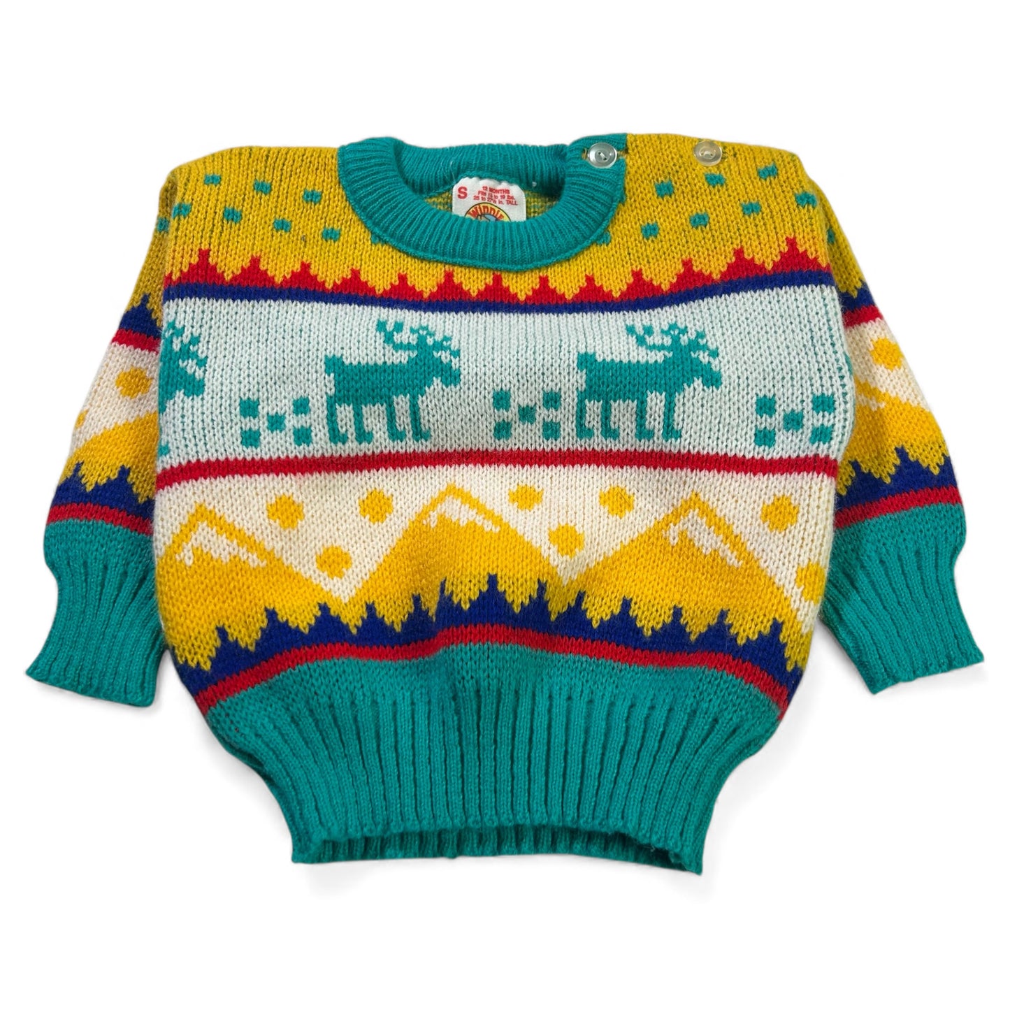 Vintage Winnie The Pooh Knitted Sweatshirt 12M