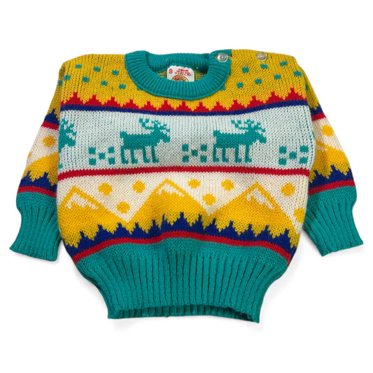 Vintage Winnie The Pooh Knitted Sweatshirt 12M