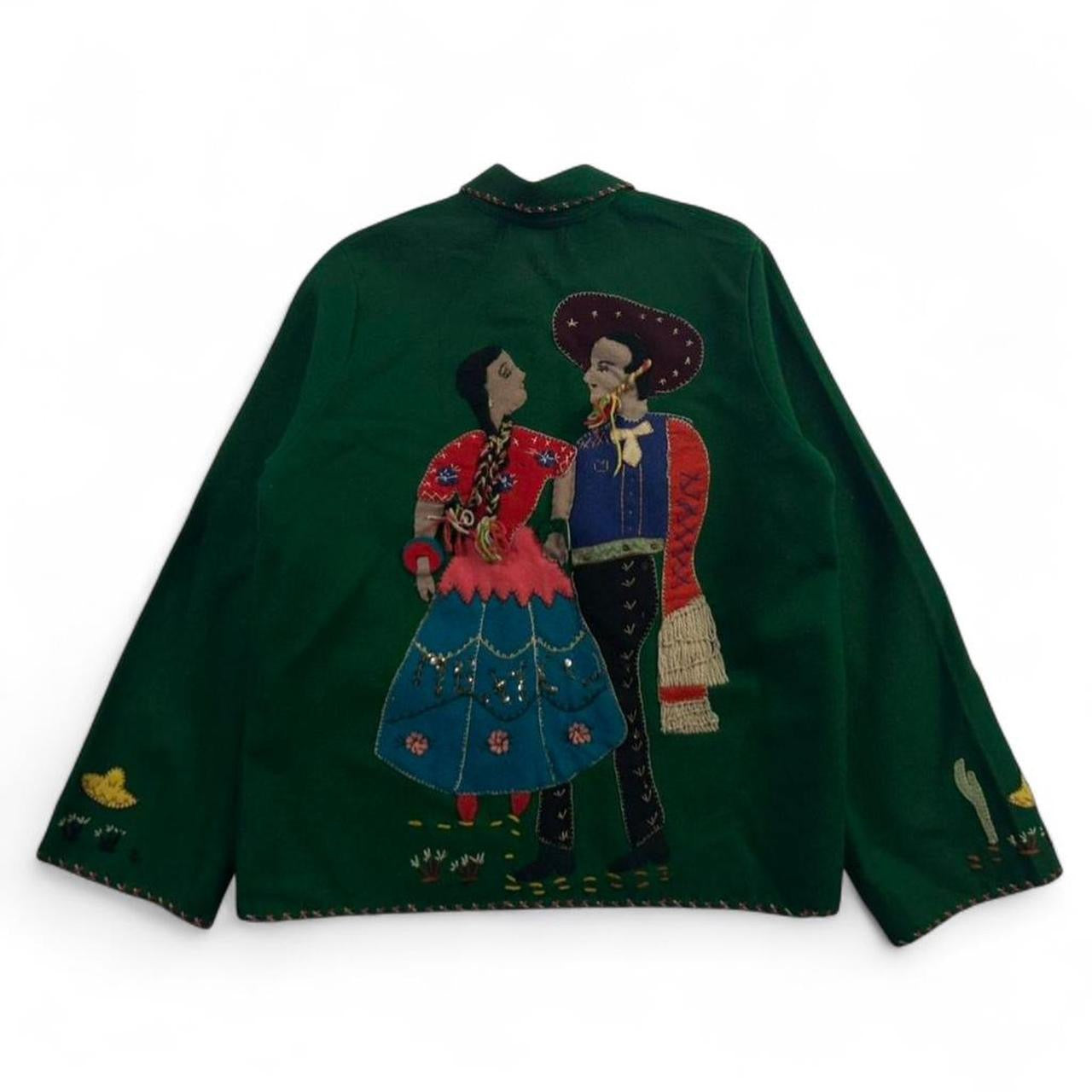 40s 50s Guillermo Guevara Mexican Souvenir Jacket
