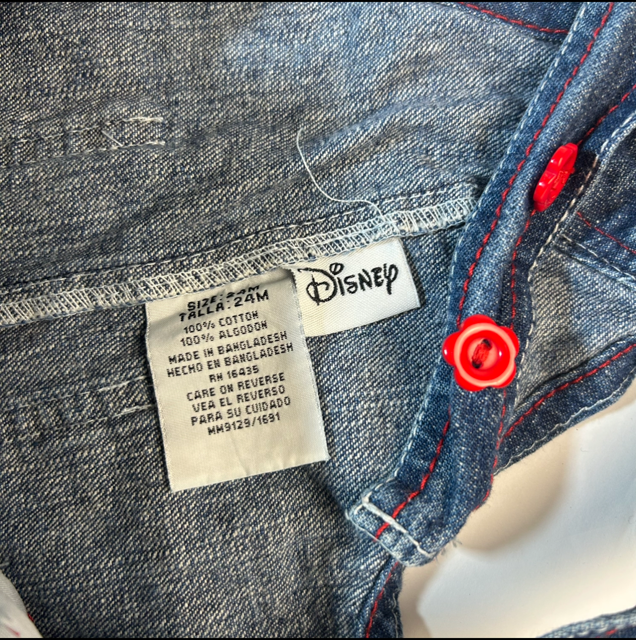 Vintage Minnie Mouse Disney Girl Overall’s