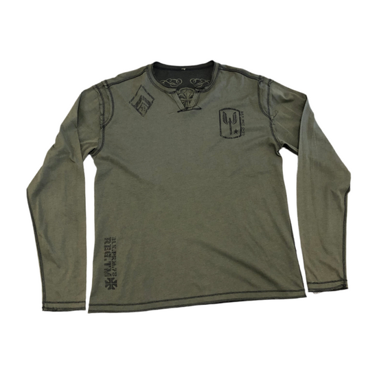 Y2k Affliction All Over Print Reversible Long Sleeve