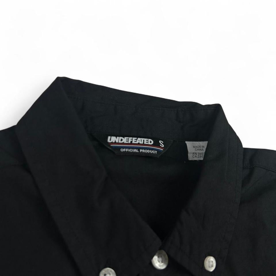 Undefeated Jersey Striped Long Sleeve Button Up Shirt Size S