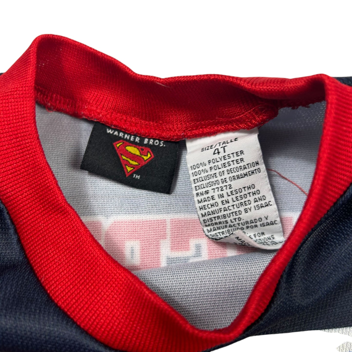 2004 Superman Dc Warner Bros T-Shirt 4T