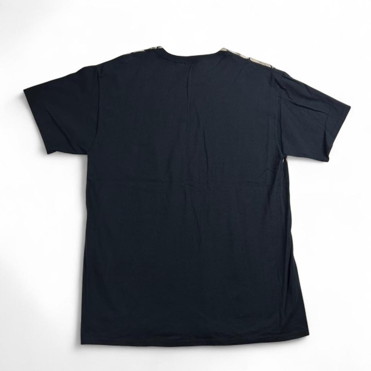 Vintage Native Skull Chief Headdress Black T-Shirt