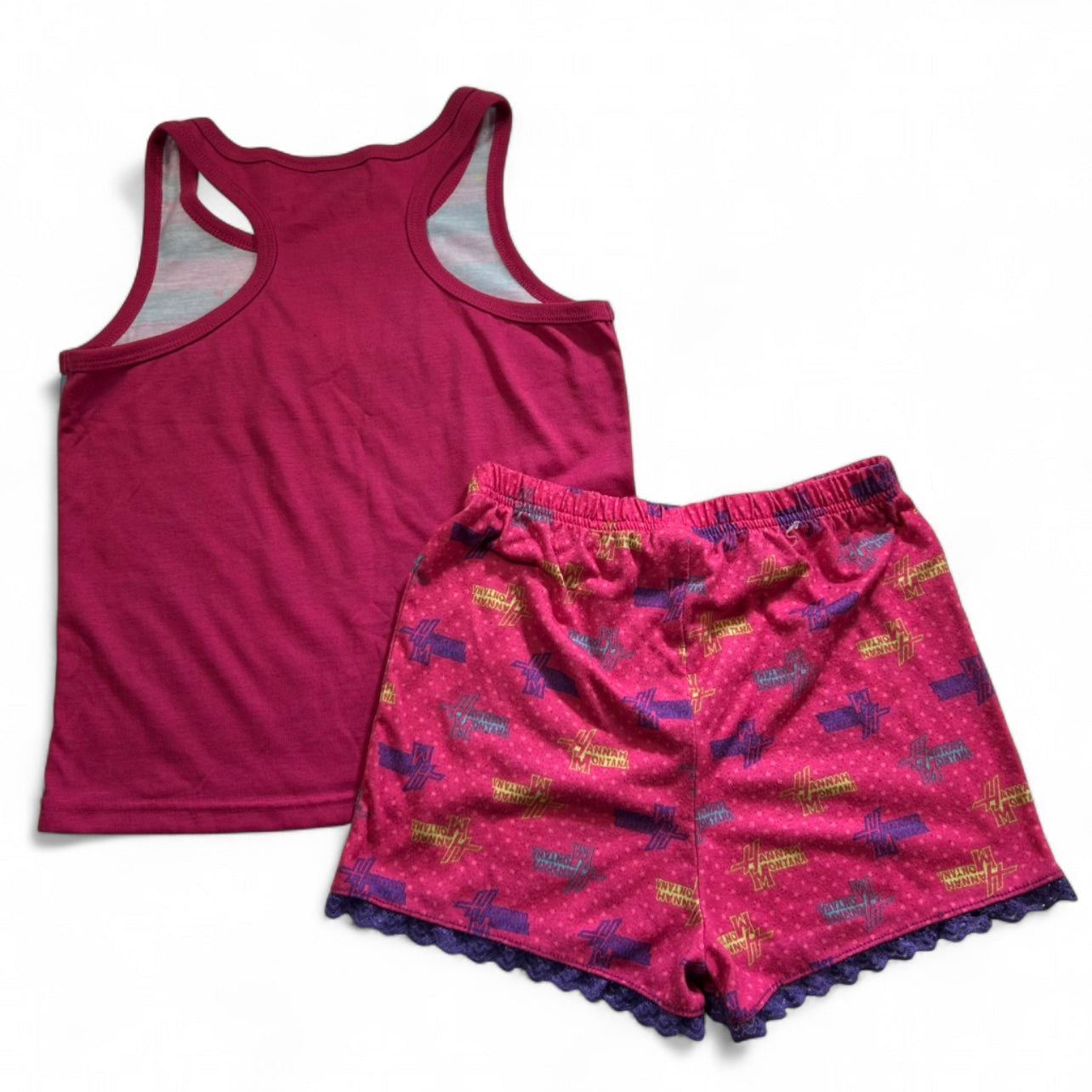 Vintage Hanna Montana Disney Girls 2 Piece Set 10/12Y