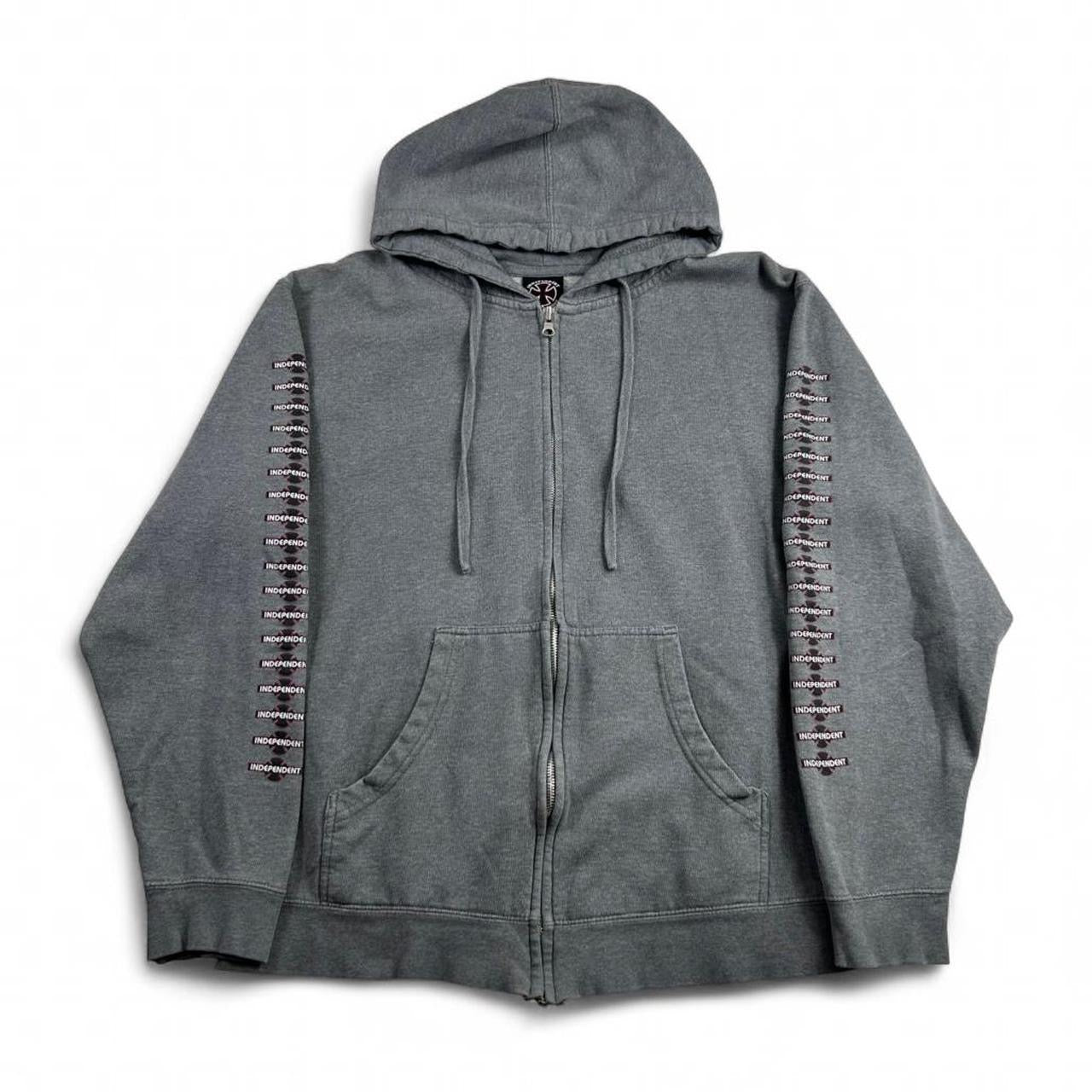 Vintage Independent Trucks Company Sleeve Hit Zip Up Hoodie