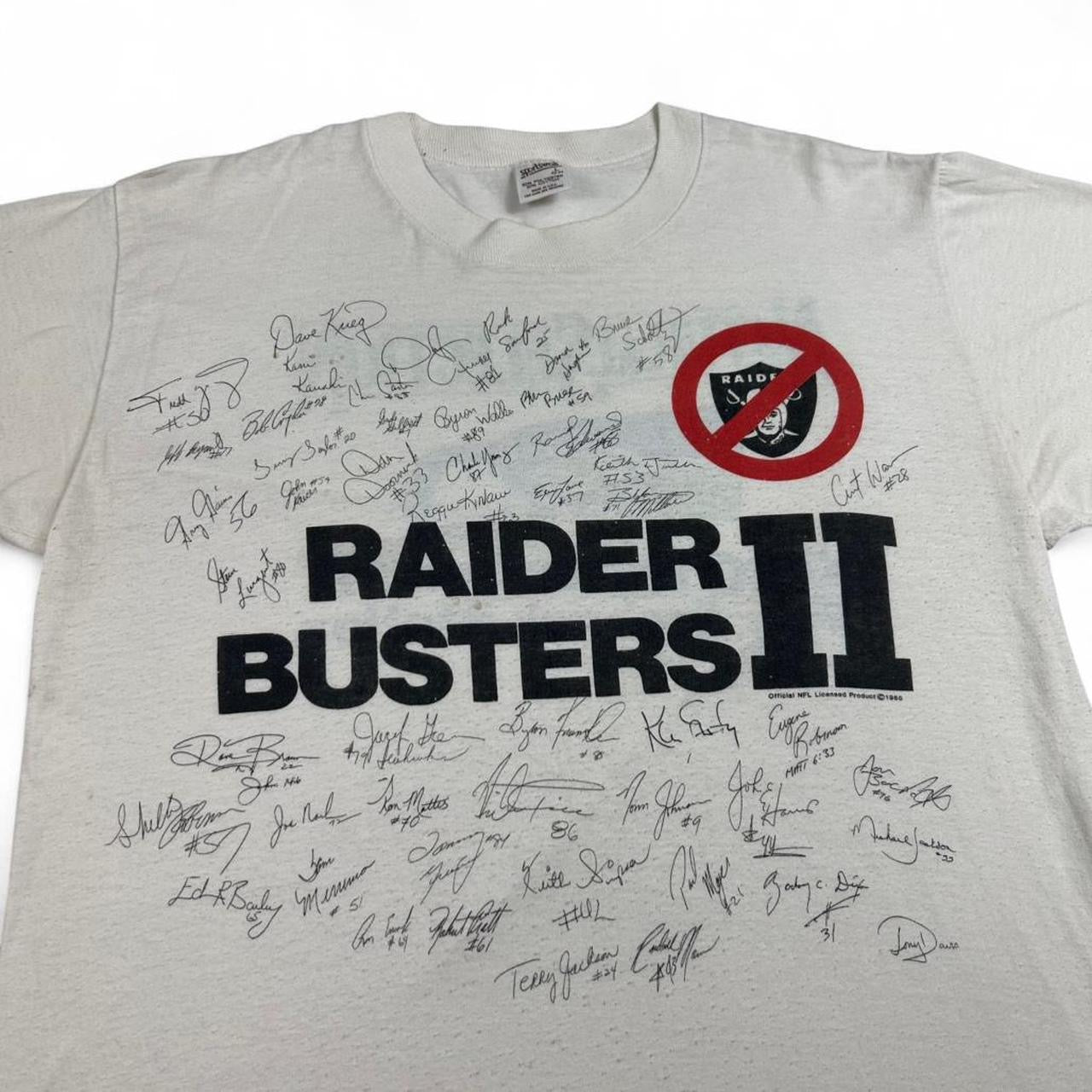 1985 Raider Busters Seattle Seahawks Natural Selection NFL T-Shirt