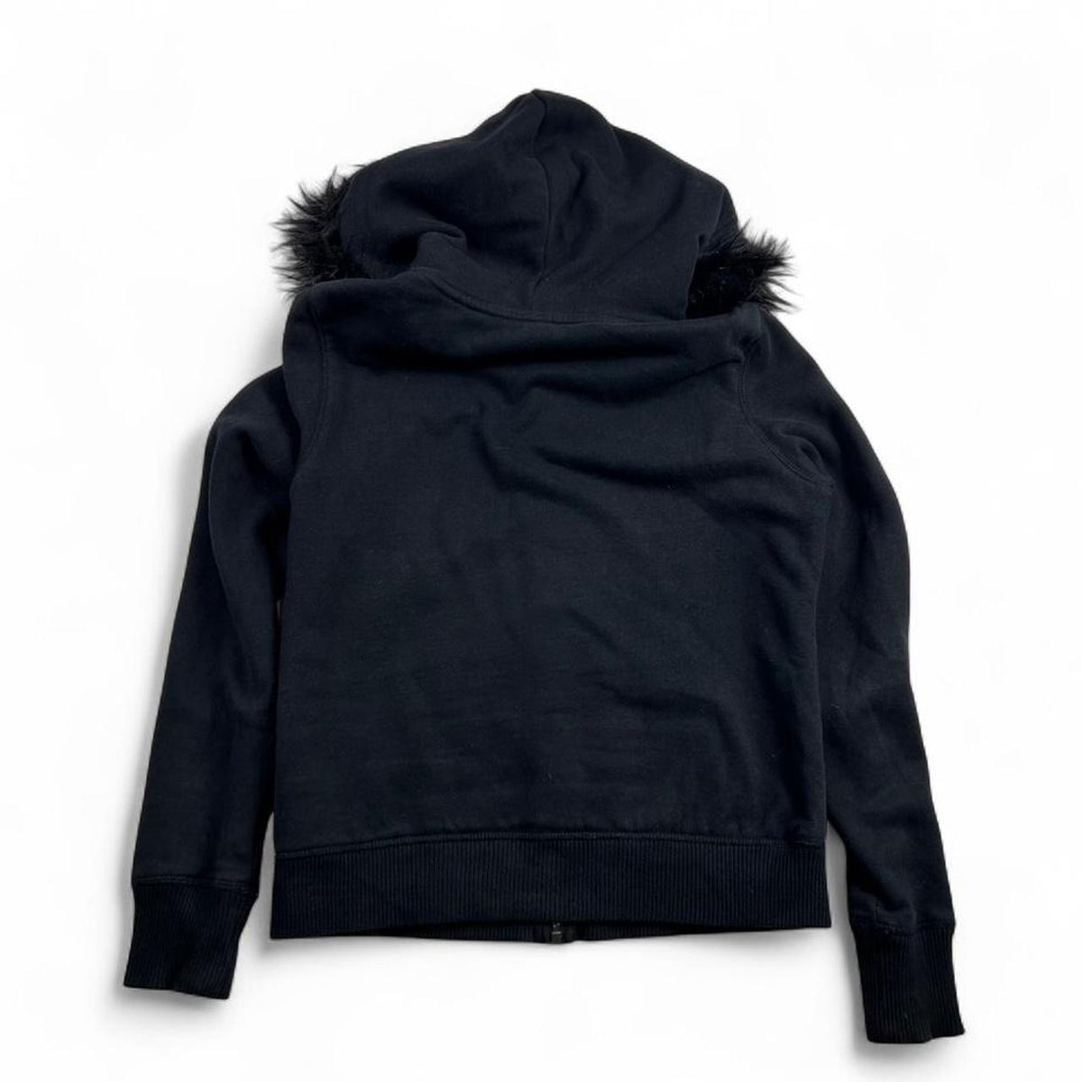 Aeropostale Fur Lined Crochet Knit Hood Hoodie Size L