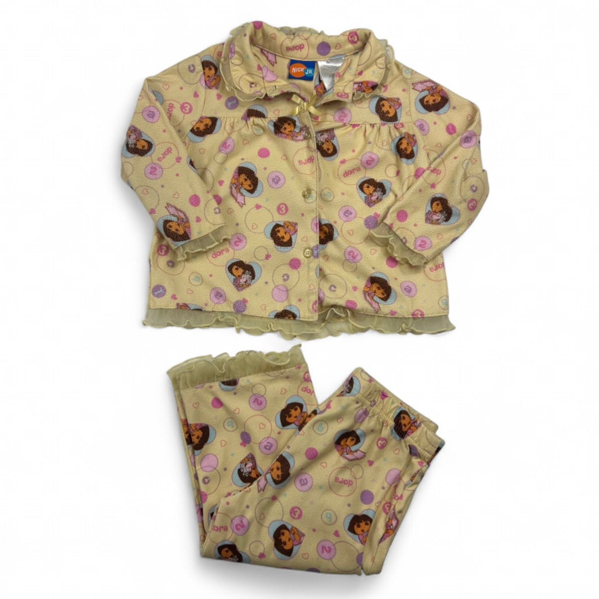 2006 Dora The Explorer Nick Jr Pajamas Set 3T