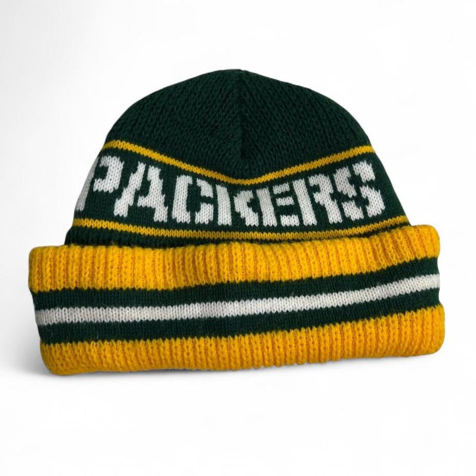 Vintage 90s Green Bay Packers NFL Knit Beanie