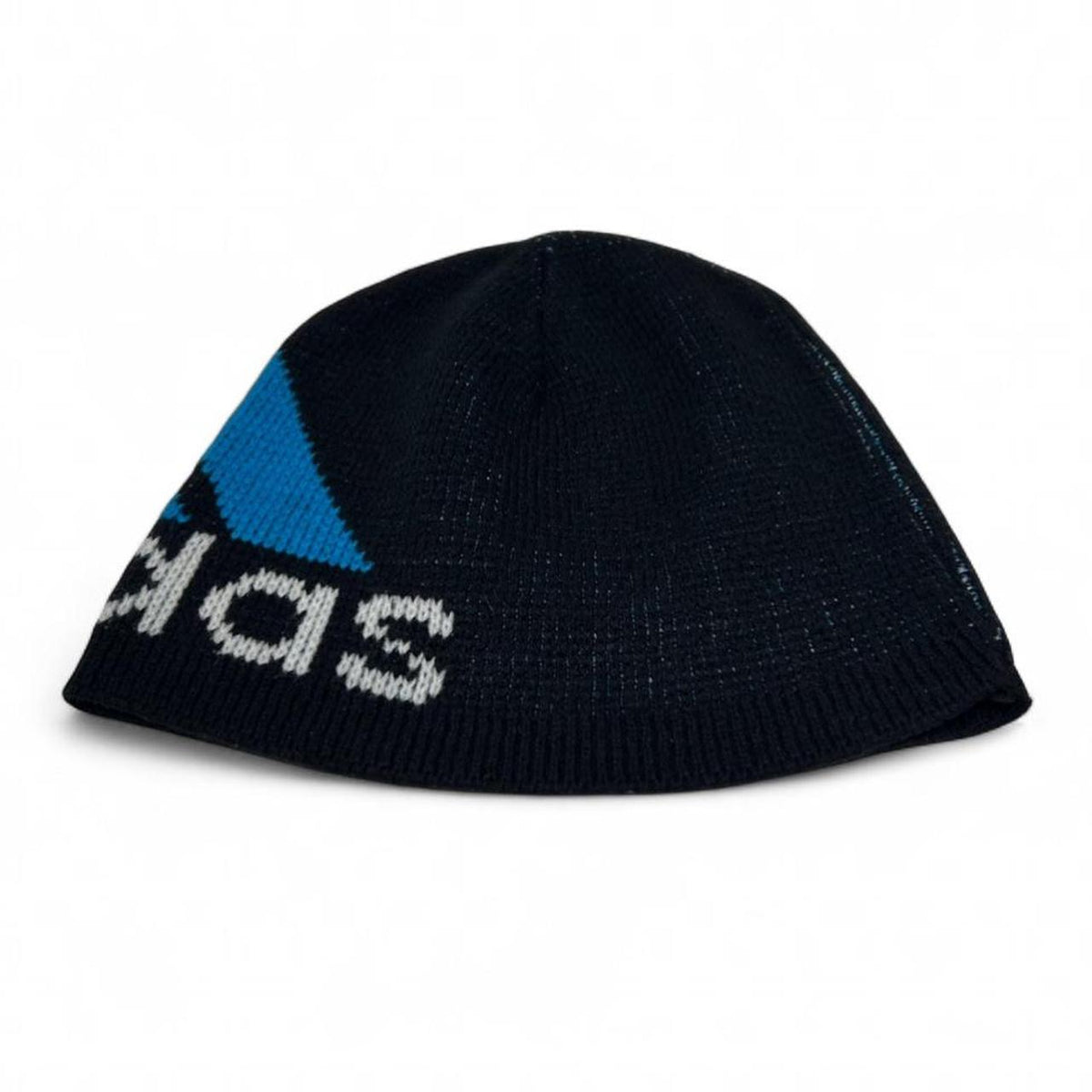 Vintage 90s Rare Adidas Spell Out Logo Knitted Skull Cap Beanie