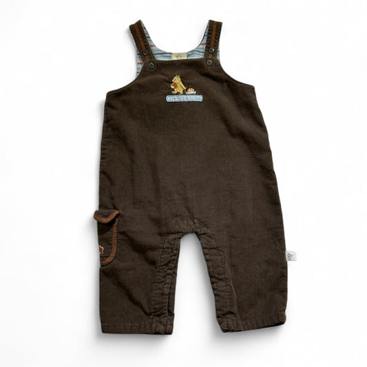 Vintage Winnie The Pooh Corduroy Overalls 9M
