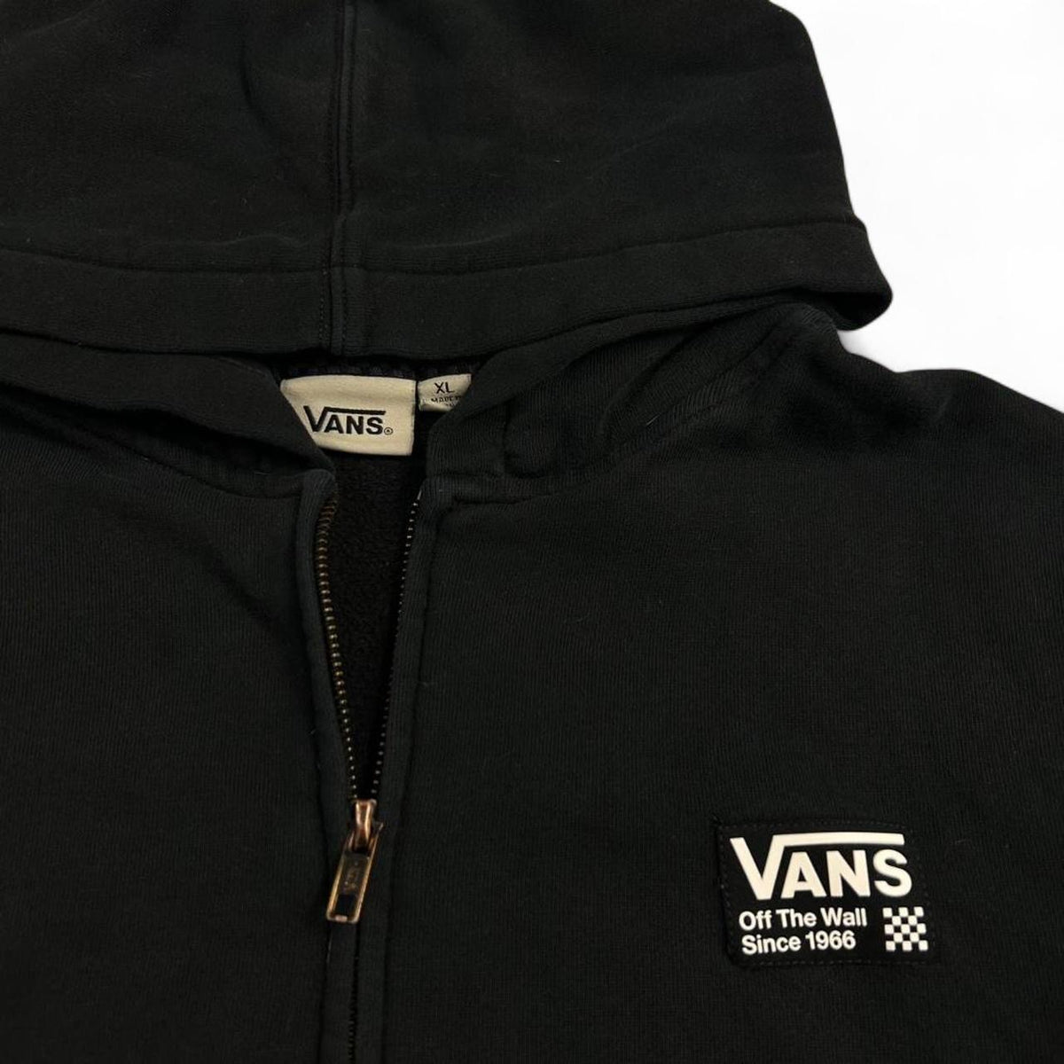 Vans Off The Wall Skateboards Zip Up Hoodie Size XL