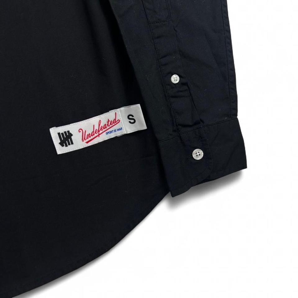 Undefeated Jersey Striped Long Sleeve Button Up Shirt Size S