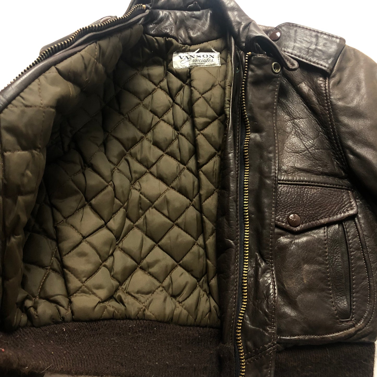 1970s Vanson Associates G-1 Flight Leather Jacket
