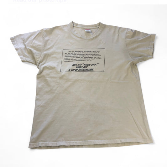 FW 2016 Supreme Just Say No T-Shirt
