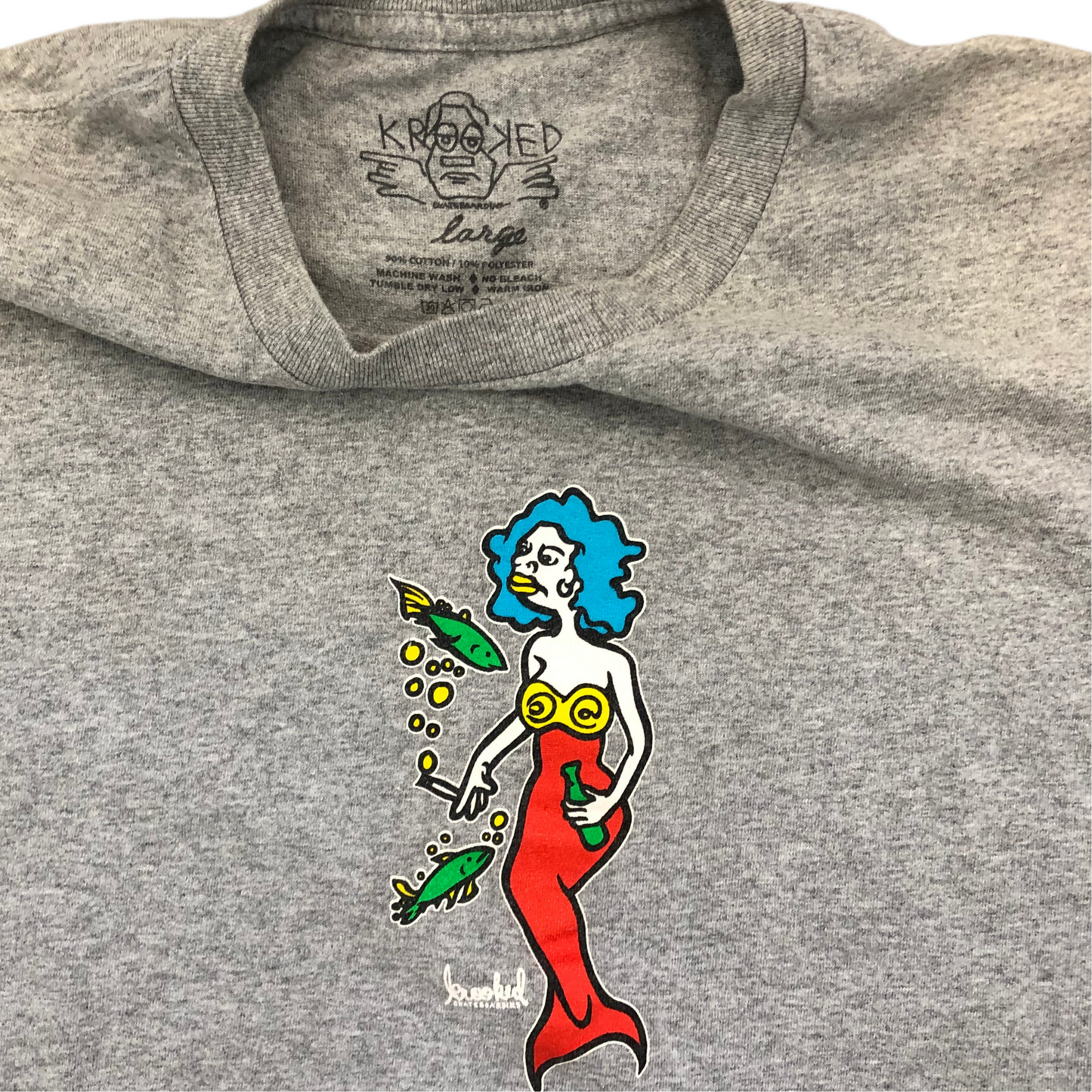 Krooked Mermaid Skateboarding T-Shirt