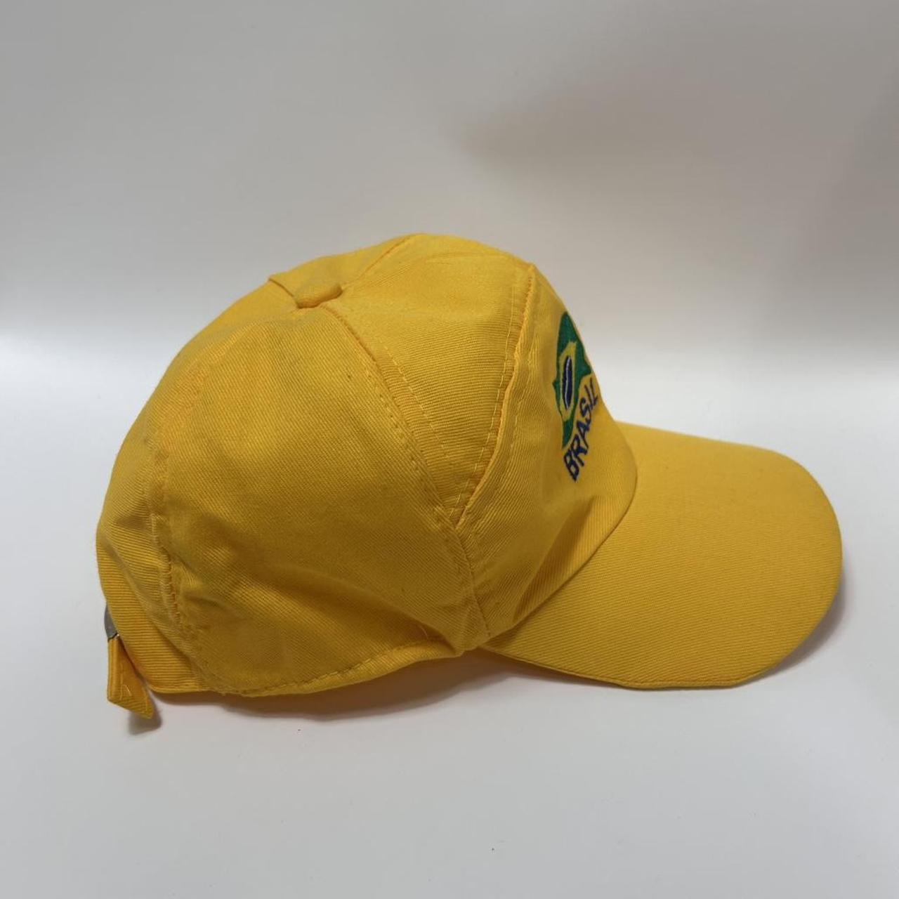 Vintage Brazil Flag Logo Embroidered Strapback hat