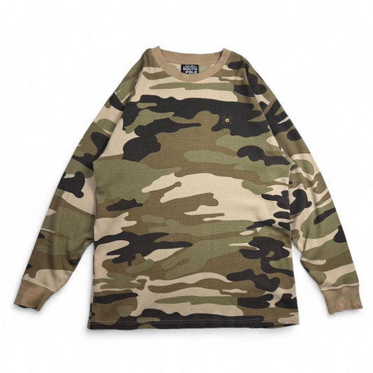 Vintage South Pole Camo Waffle Knit Thermal Long Sleeve Shirt