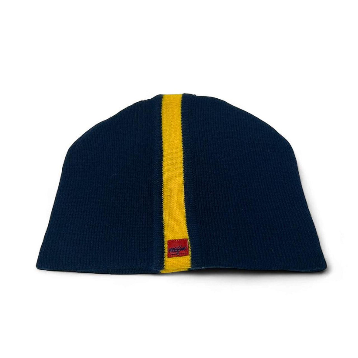 Vintage Mossimo Spell Out Stripe Knit Skully Cap Beanie