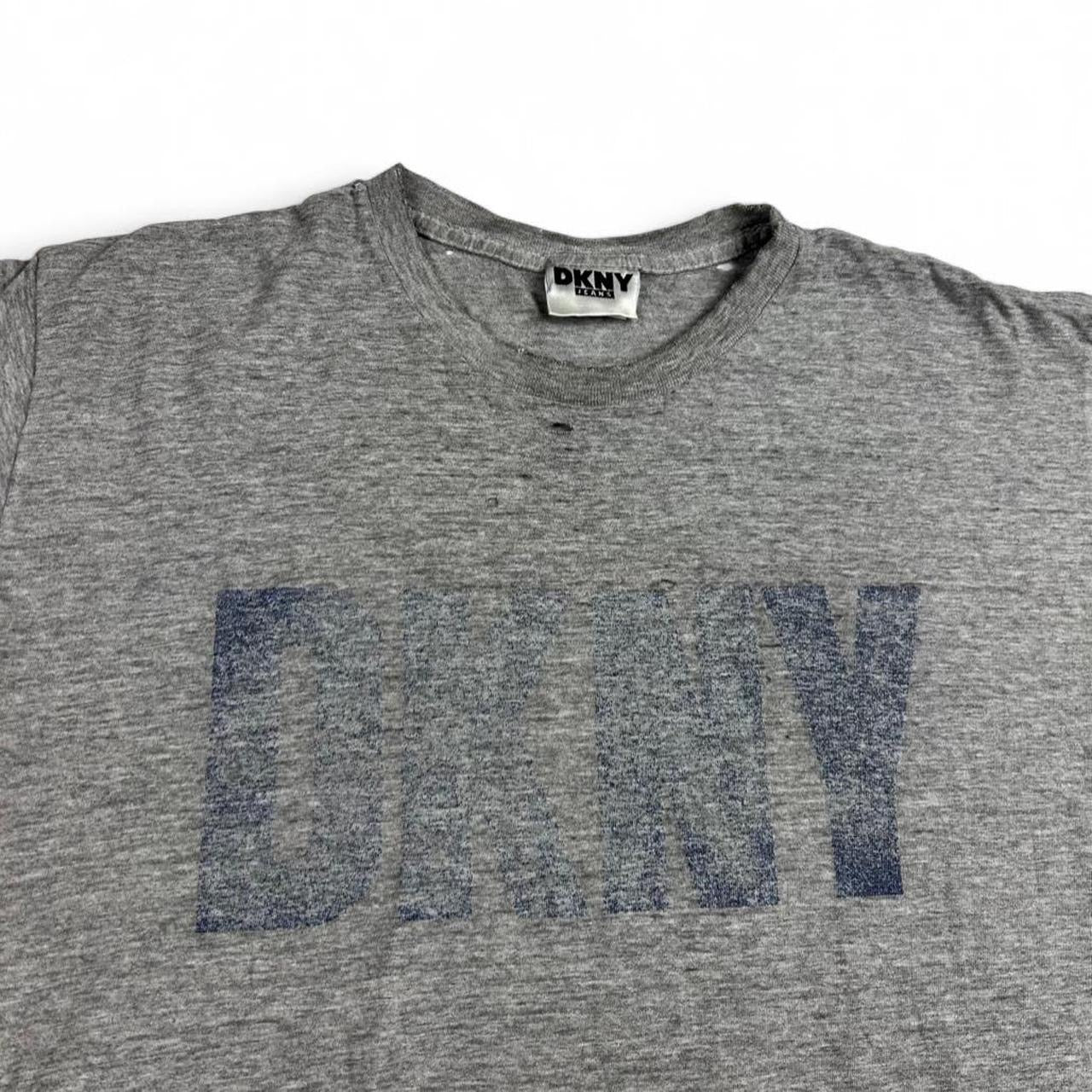 Vintage DKNY Thrashed Graphic Logo T-Shirt