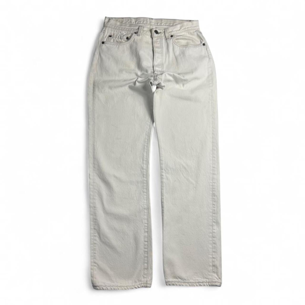 Vintage 80s Levi’s 501 White Denim Jeans