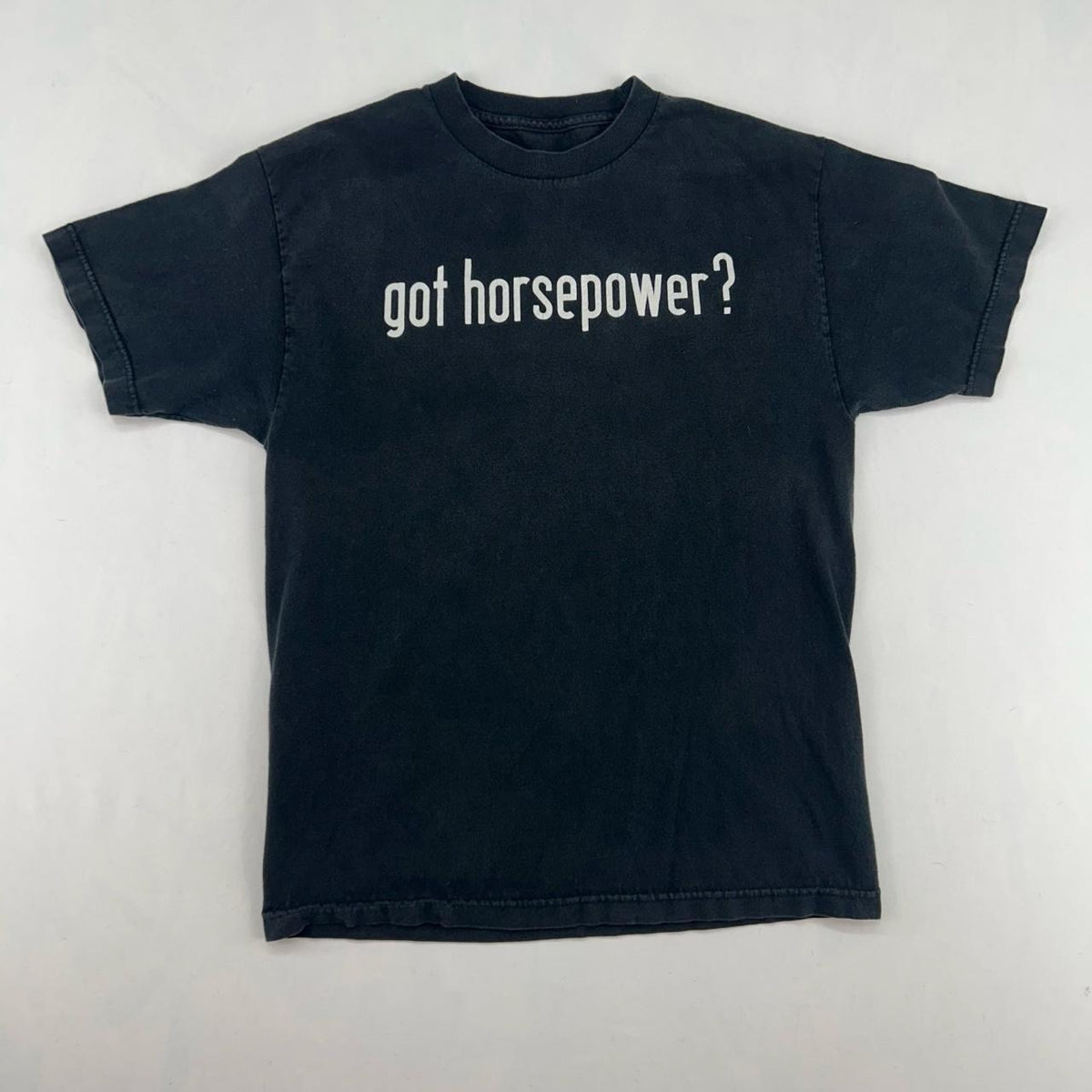 Y2K "Got Horsepower?" mustang Engine T-Shirt Size M
