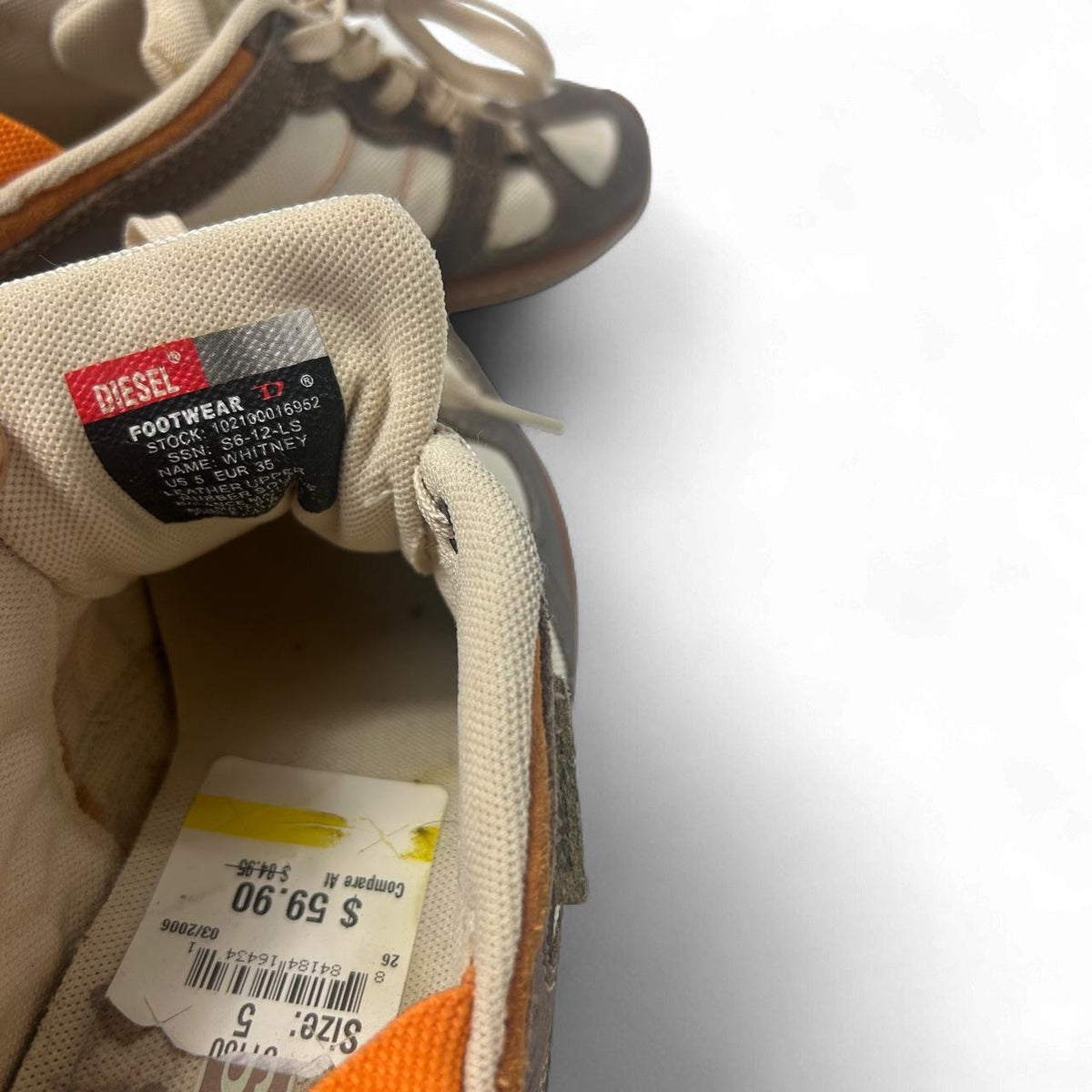Y2K Diesel Whitney low-top Women’s Sneakers Size 5
