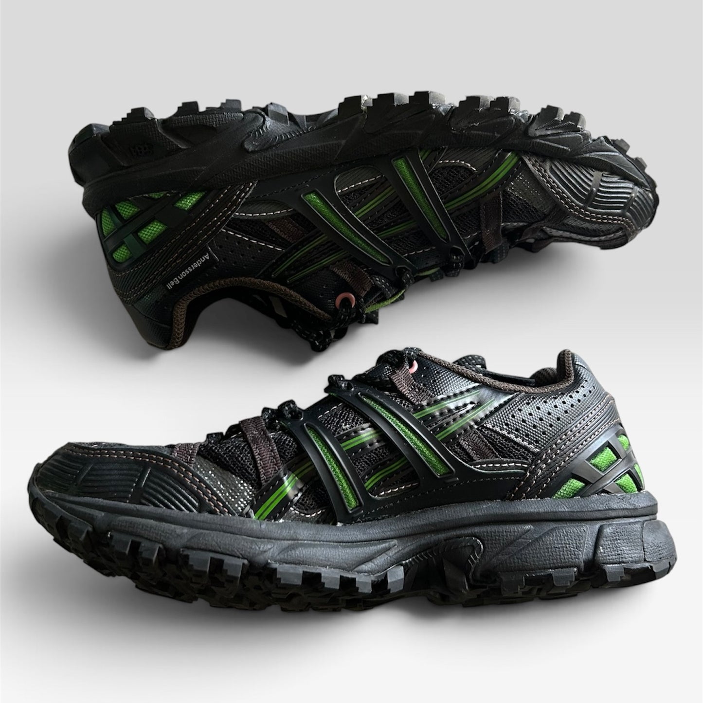 ANDERSSON BELL X ASICS GEL SONOMA 15-50 'BLACK GREEN' Size 5M 6.5W