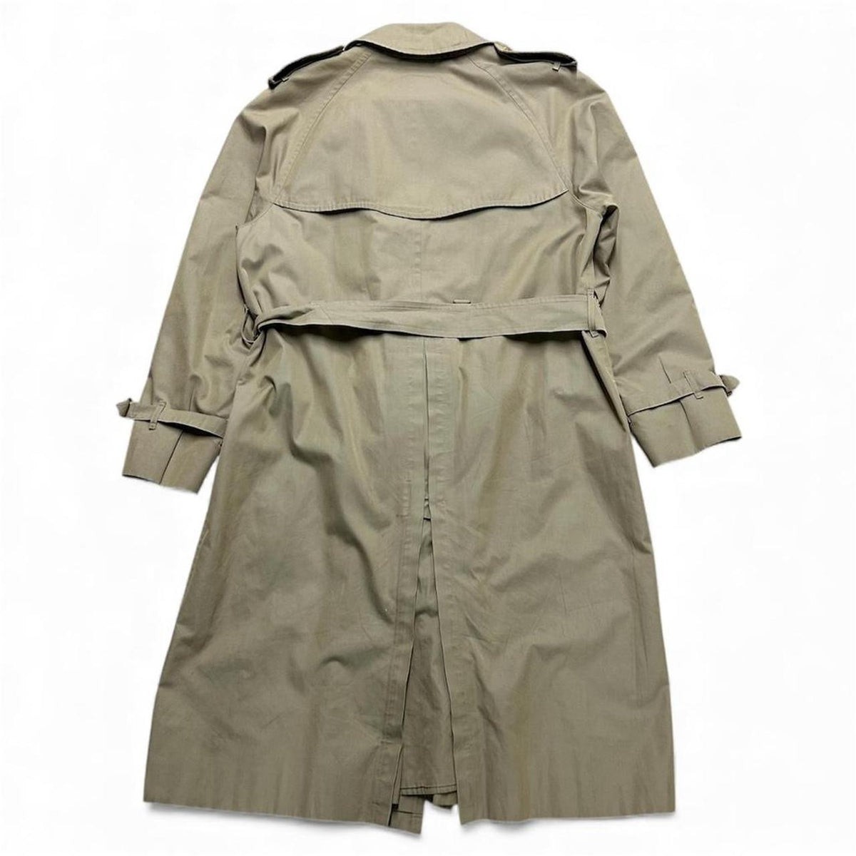 80s Burberry’s Nova Check Double Breasted Trench Coat Size 44