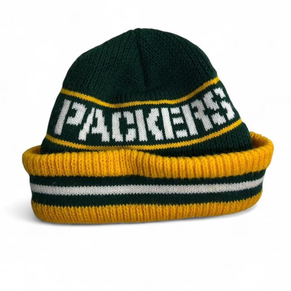 Vintage 90s Green Bay Packers NFL Knit Beanie