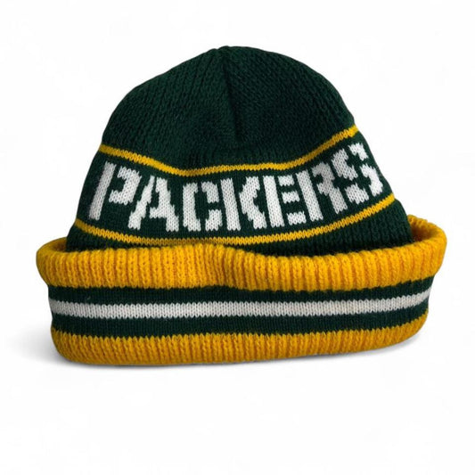 Vintage 90s Green Bay Packers NFL Knit Beanie