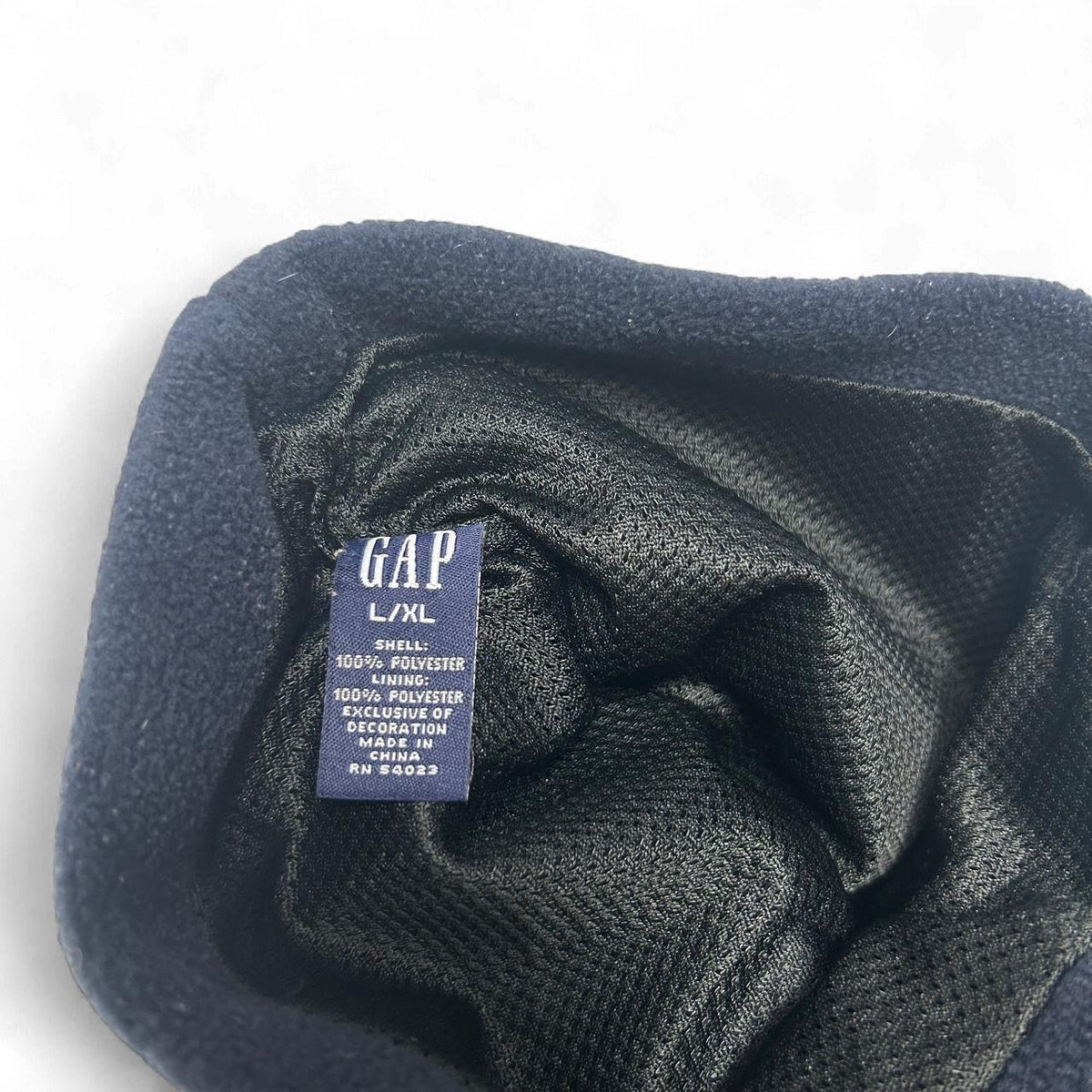 Vintage Gap Fleece Navy Stripe Skully Cap Beanie