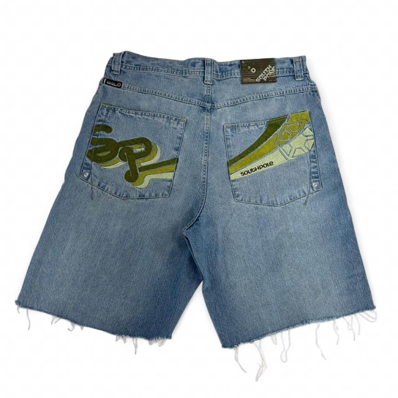 Vintage 2000’s Southpole Embroidered Baggy Denim Shorts